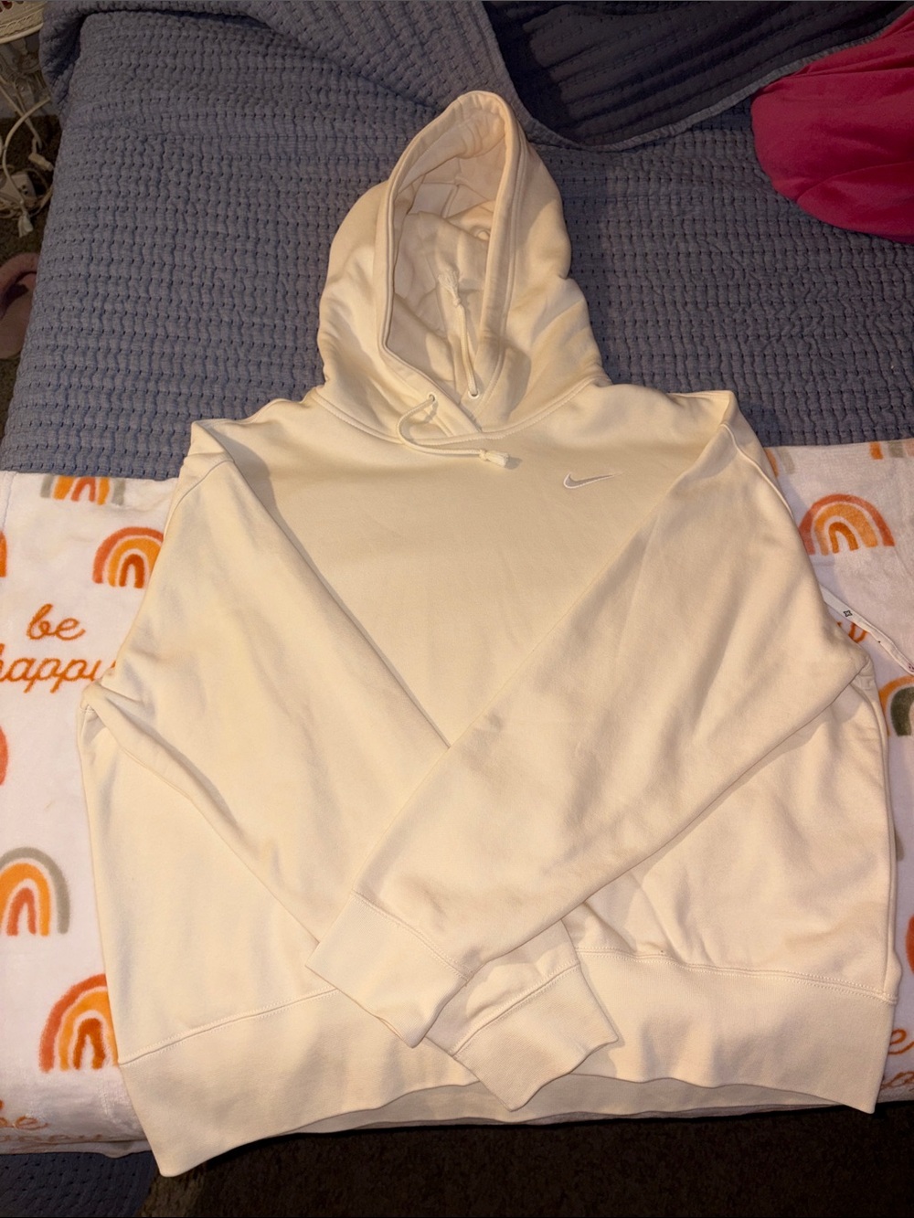 Nike Men's Off-White Pullover Hoodie